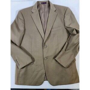 RR.Orsini Mens Blazer 40S Camel Brown Sports Coat Double Vent 2 Buttons